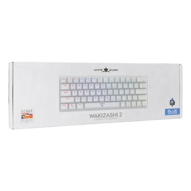 White Shark TIPKOVNICA GK-002222V2 WAKIZASHI-2 / Bijela HR-BLUE.SW