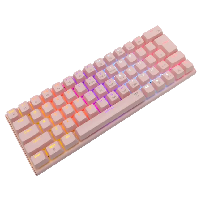 White Shark GK-002422 WAKIZASHI Keyboard - Pink / Mechanical / HR - Blue Switches