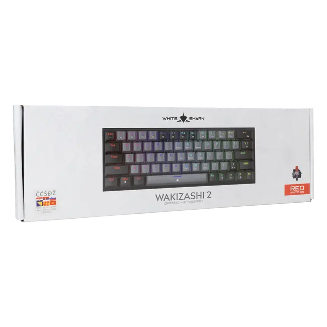 White Shark TIPKOVNICA GK-002712V2 WAKIZASHI-2 / Sivo-crna HR-RED.SW