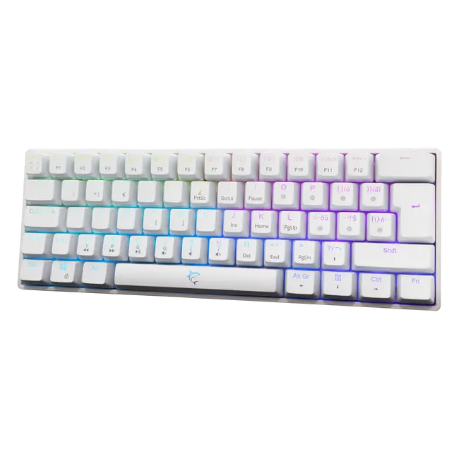 White Shark GK-004115 SHINOBI-2 Keyboard - White / Mechanical / CZ/SK - Red Switches
