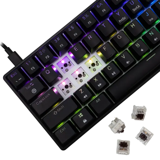 White Shark TIPKOVNICA GK-004132 SHINOBI-2 Crna - Meh. / HR- BROWN SW.