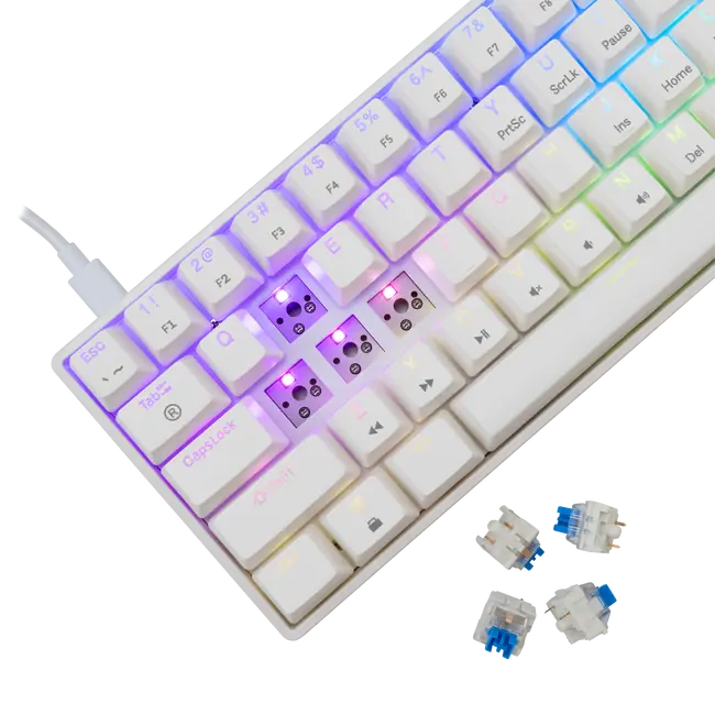 White Shark TIPKOVNICA GK-004221 SHINOBI-2 Bijela - Meh. / US - PLAVI SW.