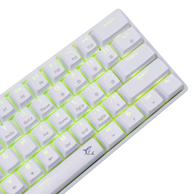 White Shark TIPKOVNICA GK-004223V2 SHINOBI-2 Bijela - Mehanicka / HU - PLAVI SW.