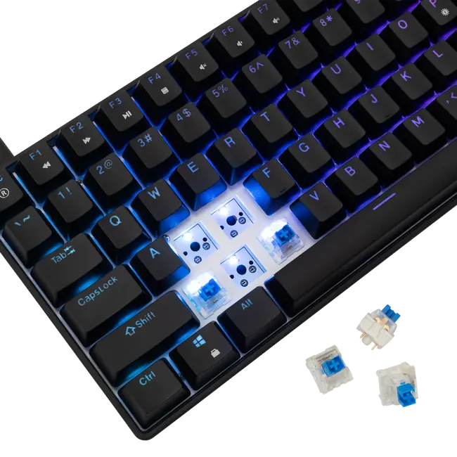 White Shark Tipkovnica GK-005122 HAMACHI Meh. RGB / HR - BLUE SW.