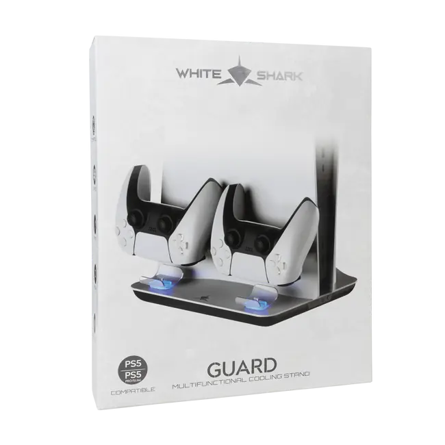 White Shark PS5 COOLING PAD + 2 CHARGING DOCK PS5-05102V2 GUARD-2