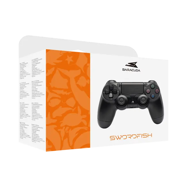 Baracuda BGP-021 SWORDFISH Gamepad - Black / PS4 / PS3 / PC / iOS / Android