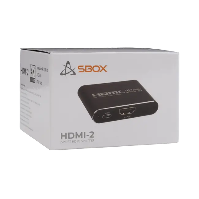 HDMI SPLITTER SBOX HDMI 1x2 4K@30Hz