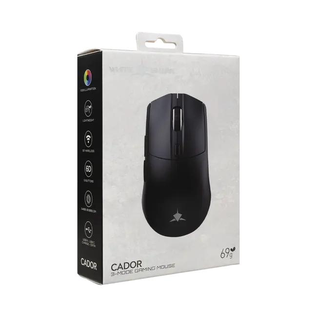 White Shark MIŠ WGM-5020 CADOR / 10.000 DPI - Crni / Wireless