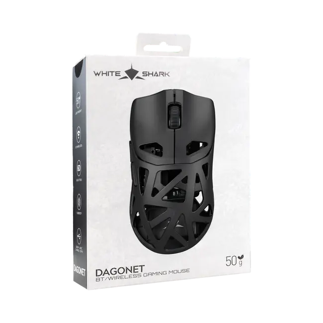 White Shark MIŠ WGM-5019 DAGONET-2 / 24.000 DPI - Crni / Wireless