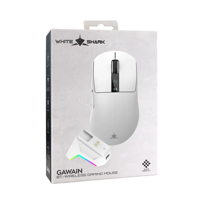 White Shark MIŠ WGM-5023 GAWAIN / 12.000 DPI - Bijeli / Wireless