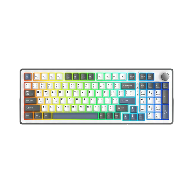 White Shark PL KEYBOARD GK-007151 EXCALIBUR L - White / HR