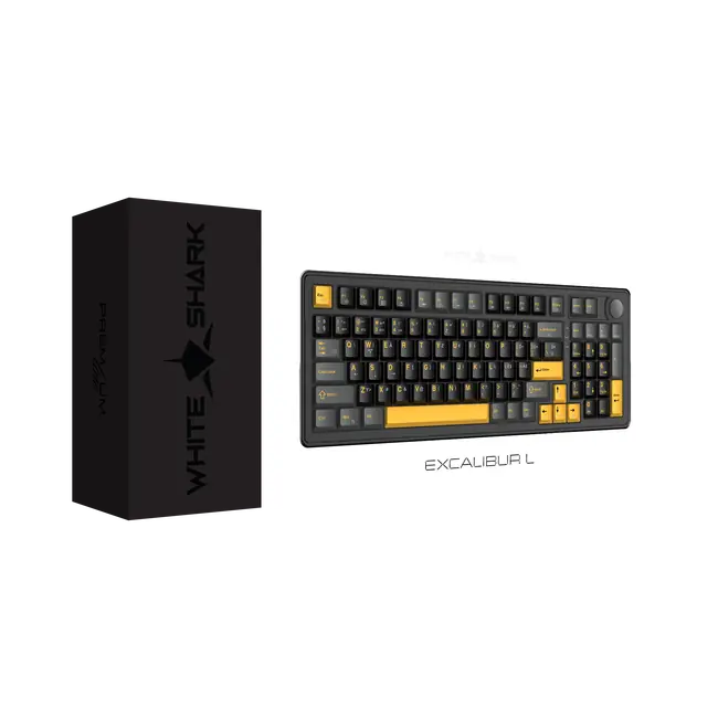 White Shark PL TIPKOVNICA GK-007153 EXCALIBUR L Crna/ HU