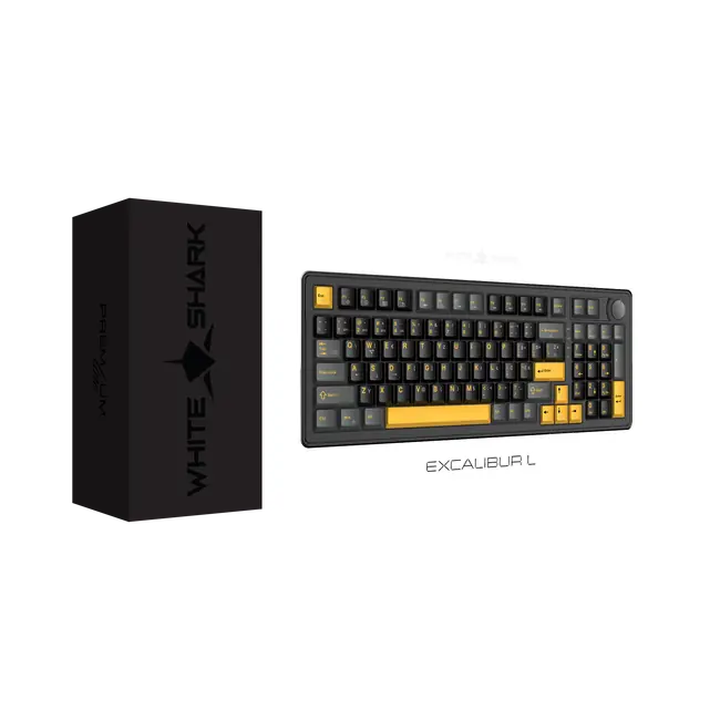 White Shark PL TIPKOVNICA GK-007153 EXCALIBUR L Crna/ HU