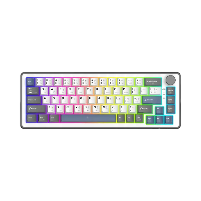 White Shark PL KEYBOARD GK-009252 EXCALIBUR M - White / HR