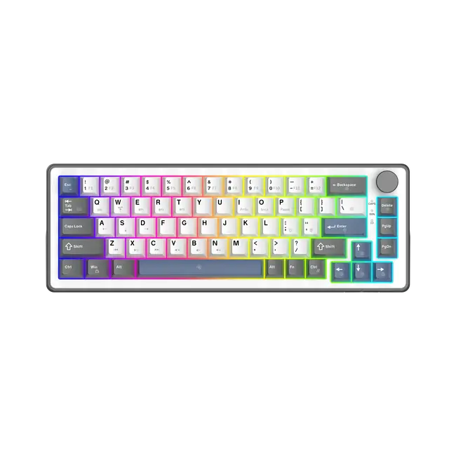 White Shark PL KEYBOARD GK-009251 EXCALIBUR M - White / US