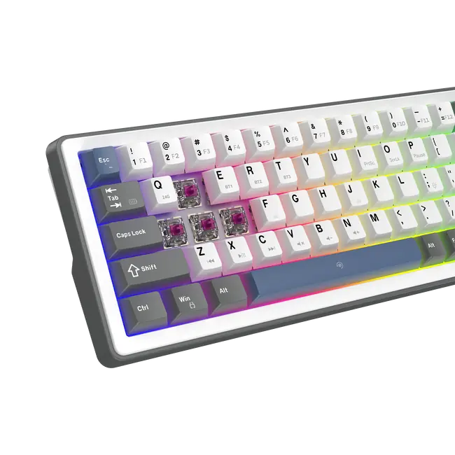 White Shark PL KEYBOARD GK-009251 EXCALIBUR M - White / US