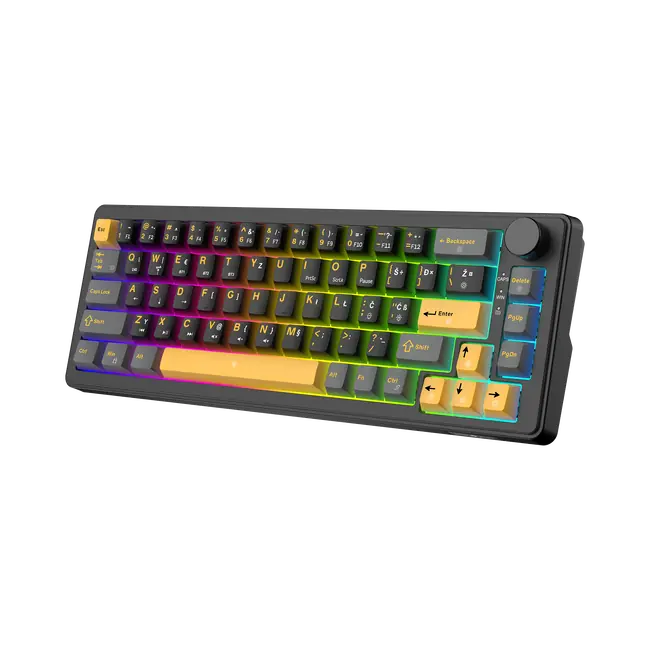 White Shark PL KEYBOARD GK-009152 EXCALIBUR M - Black / HR