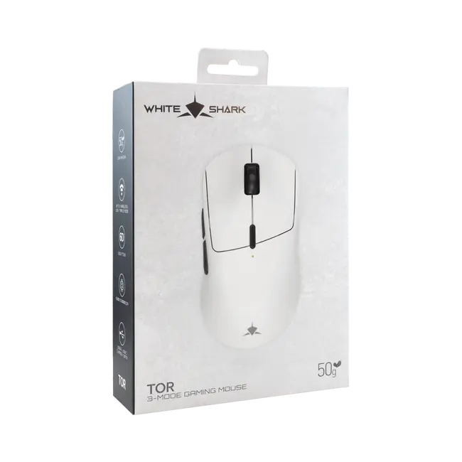 White Shark MOUSE WGM-5024 TOR  - 12,000 DPI / White