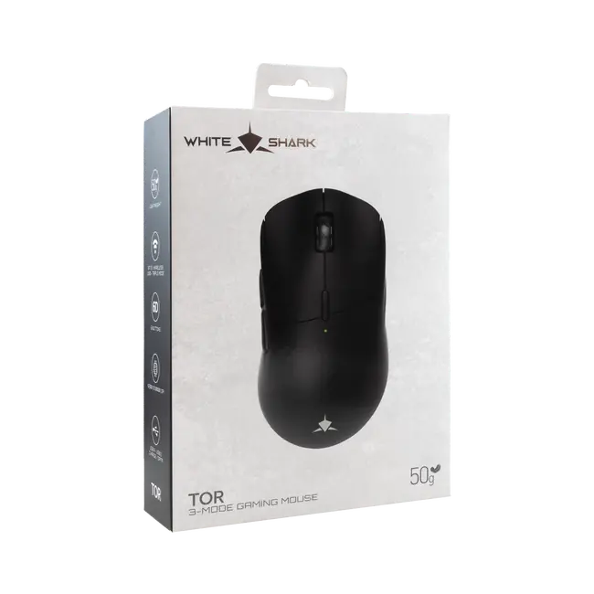 White Shark MIŠ WGM-5024 TOR / 12.000 DPI- Crni / Wireless