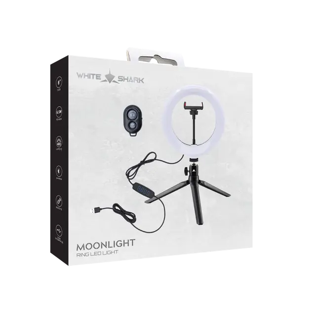 White Shark RING LED SVJETLO RL-08 MOONLIGHT-2 21cm