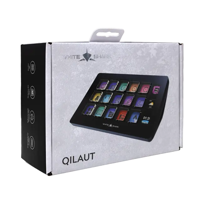 White Shark STREAM DOCK WSD-100 QILAUT / 15 tipki- Crna
