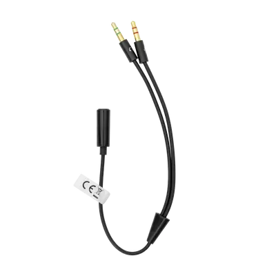 KABEL SBOX 3,5mm F. 4Pin - 2 X 3,5mm M. 3Pin 0,2M
