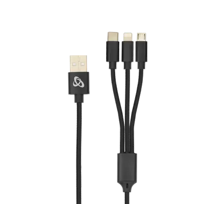 Kabel SBOX USB 2.0 -> 8-pin/Type-C/Micro USB charging only 2.4A 1M