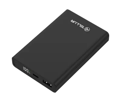TELLUR POWER BANK PD701 Compact Pro 10000mAh, 2xQC3.0 22.5W + PD 20W LCD Display BLACK