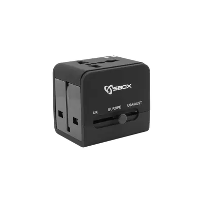 UNIVERZALNI PUTNI ADAPTER+USB PUNJAČ SBOX TA-23