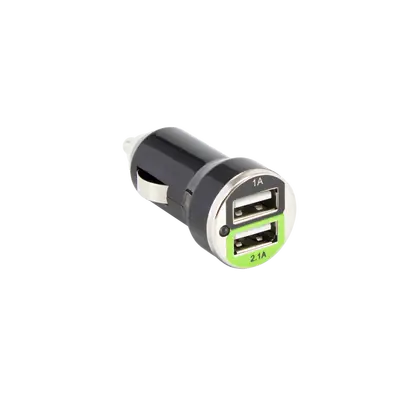 USB AUTO PUNJAČ SBOX CC-221 / 2 ULAZA - 2.1A Crni