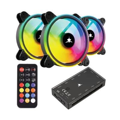 White Shark FAN GCF-S028-004 NEBULA-2 CRNI ARGB KIT