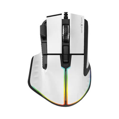 White Shark MIŠ GM-9006 MARROK Bijeli RGB / 12.000 dpi