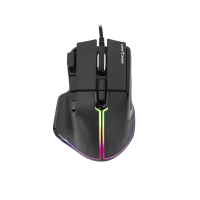 White Shark MIŠ GM-9006 MARROK Crni RGB / 12.000 dpi